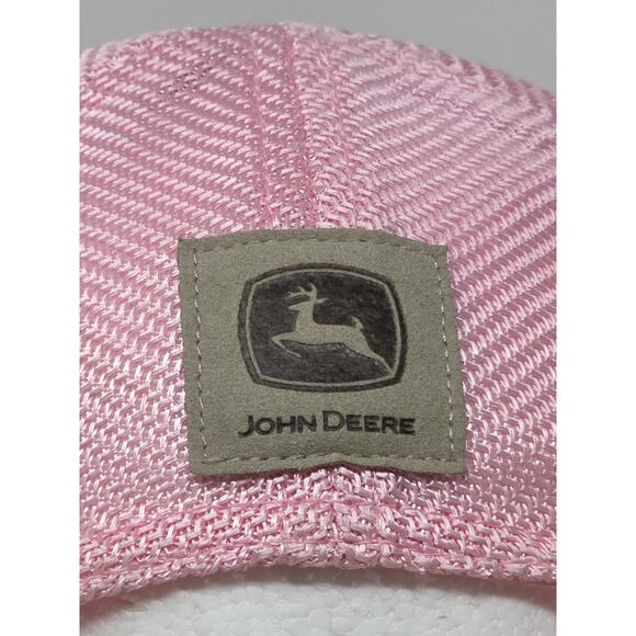 Genuine JOHN DEERE Pink Glitter Toddler Snapback Hat Baseball Cap Tractor Farm - Picture 5 of 10
